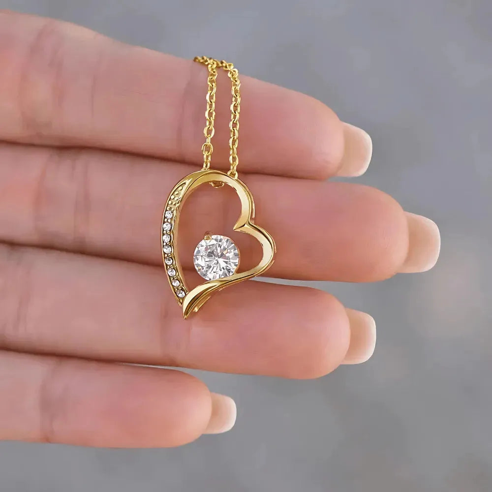 Wife - Would Spend my Entire Life with You - Heart Necklace - Radiant Memories